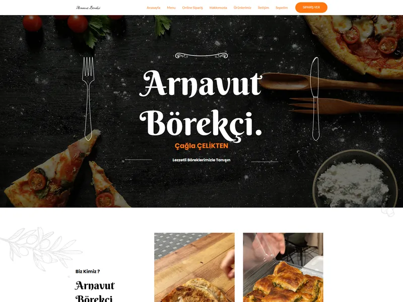 Arnavut Borekcisi Cagla web sitesi tasarimi - Gida & Restoran - UCY Medya Adana